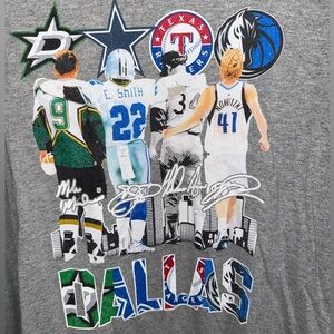 DALLAS SPORTS: Cowboys Mavs Rangers Stars Shirt